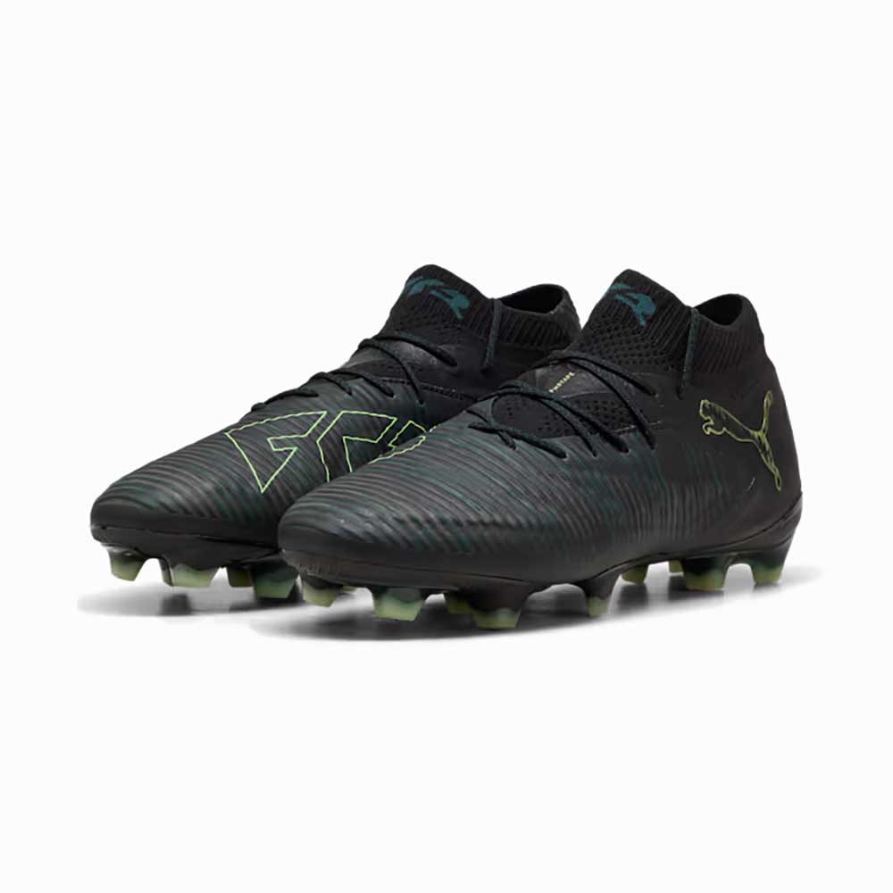 Future 8 Ultimate FG Soccer Cleat - Puma Black/Fizzy Light/Green Terrain - Regular (D)