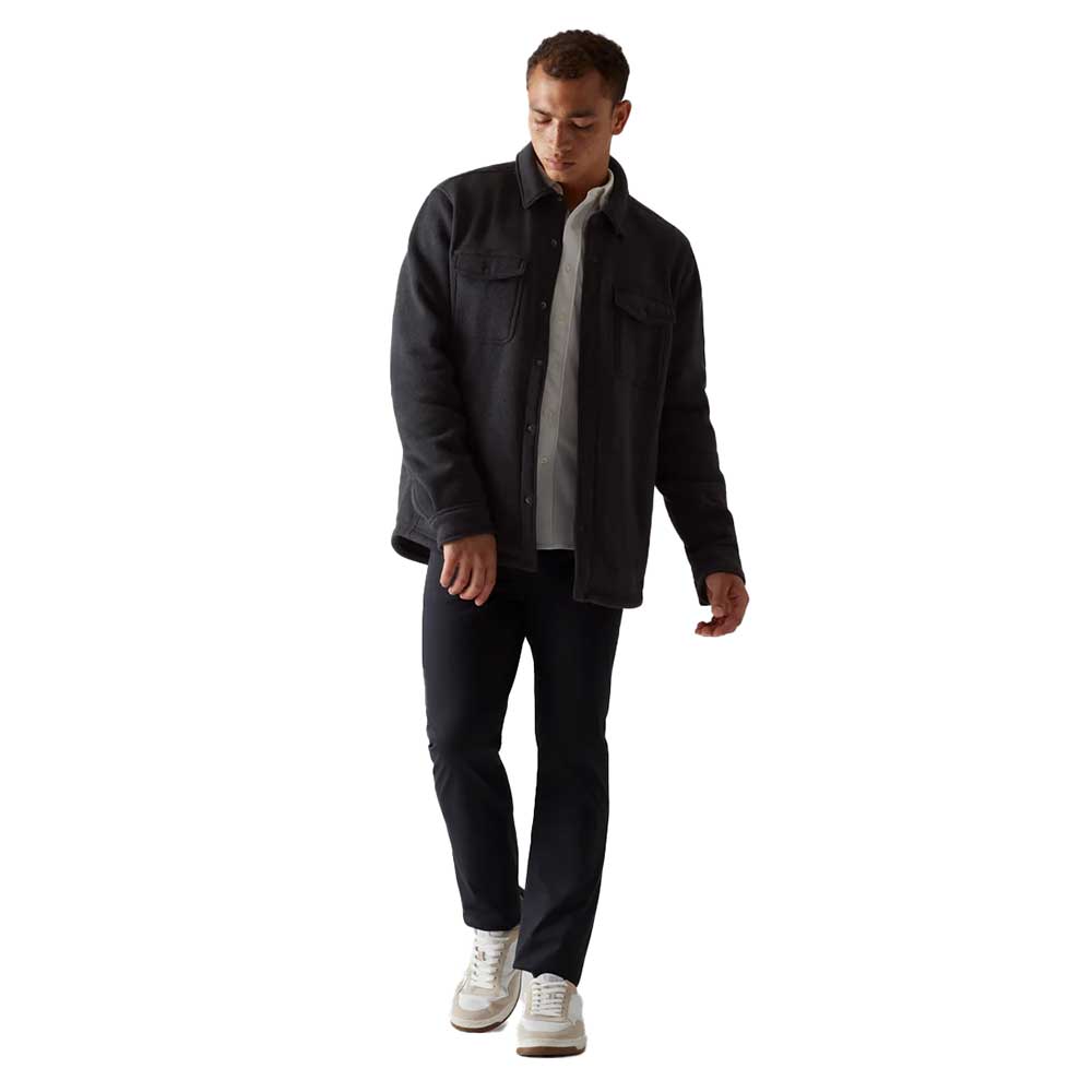 Men's Fleece Shacket - Black