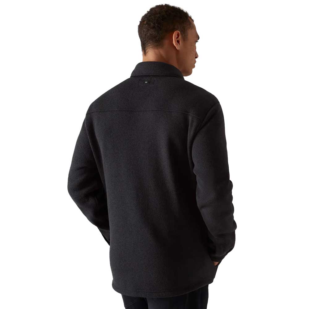 Men's Fleece Shacket - Black