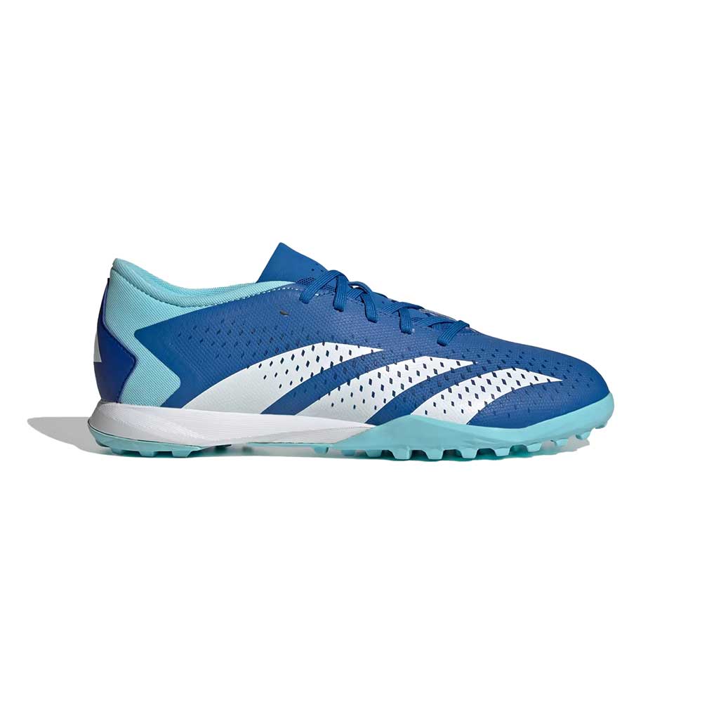 Unisex Predator Accuracy.3 Low Turf Soccer Shoes - Bright Royal / Cloud White / Bliss Blue- Regular (D)