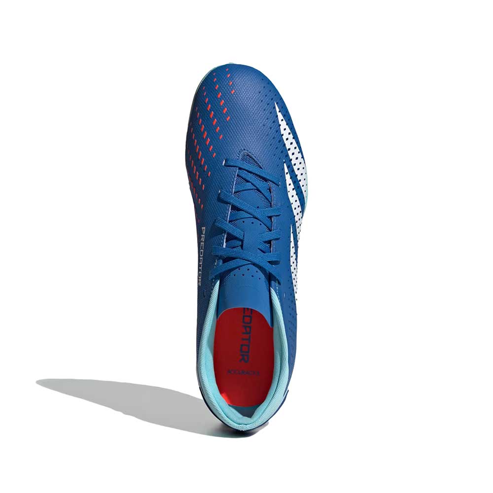 Unisex Predator Accuracy.3 Low Turf Soccer Shoes - Bright Royal / Cloud White / Bliss Blue- Regular (D)