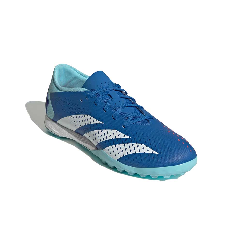 Unisex Predator Accuracy.3 Low Turf Soccer Shoes - Bright Royal / Cloud White / Bliss Blue- Regular (D)