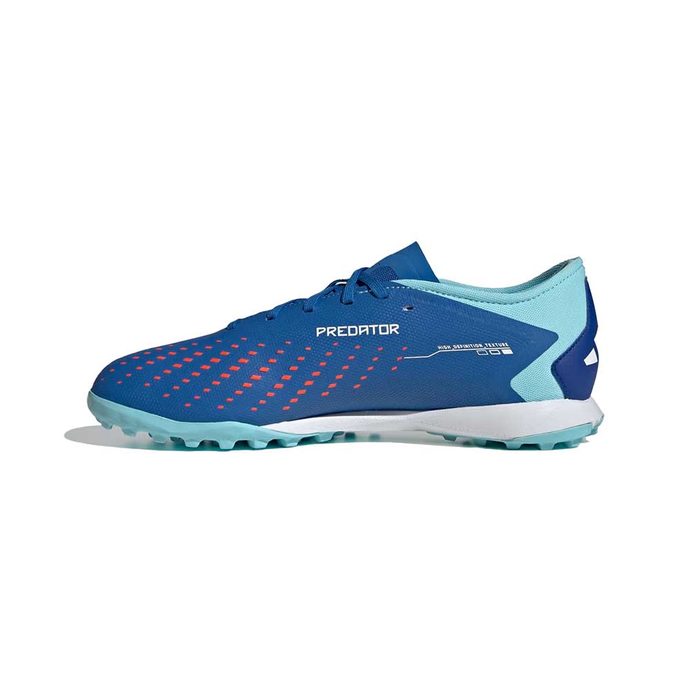 Unisex Predator Accuracy.3 Low Turf Soccer Shoes - Bright Royal / Cloud White / Bliss Blue- Regular (D)
