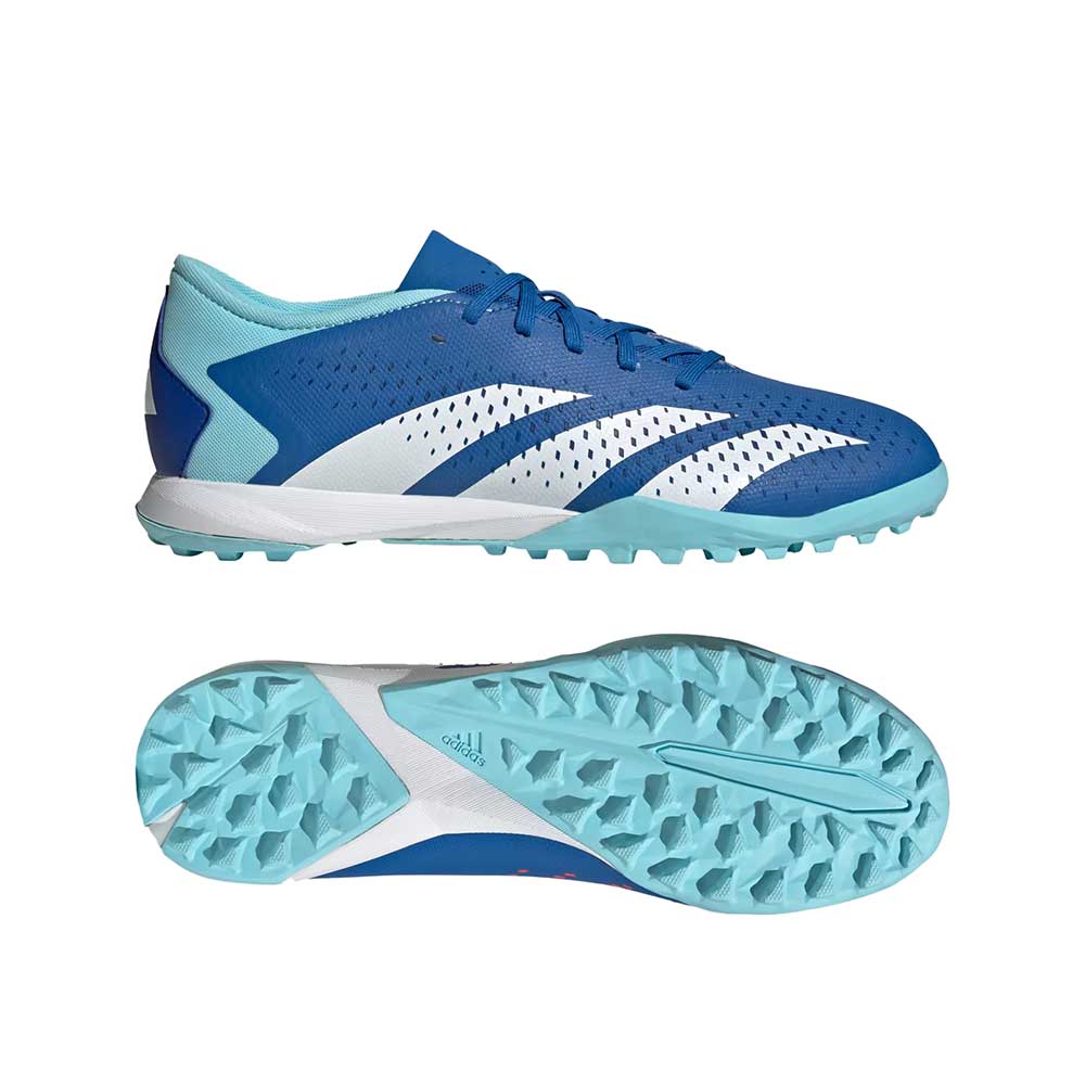 Unisex Predator Accuracy.3 Low Turf Soccer Shoes - Bright Royal / Cloud White / Bliss Blue- Regular (D)
