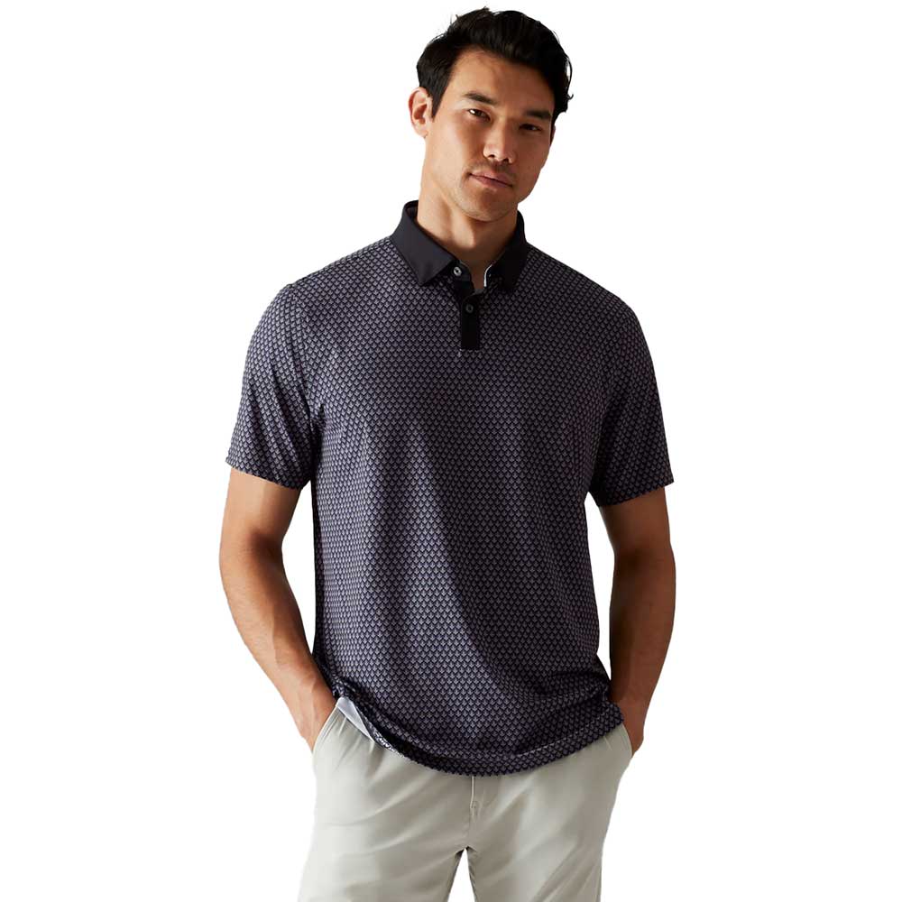 Men's Golf Sport Polo - Black Geo