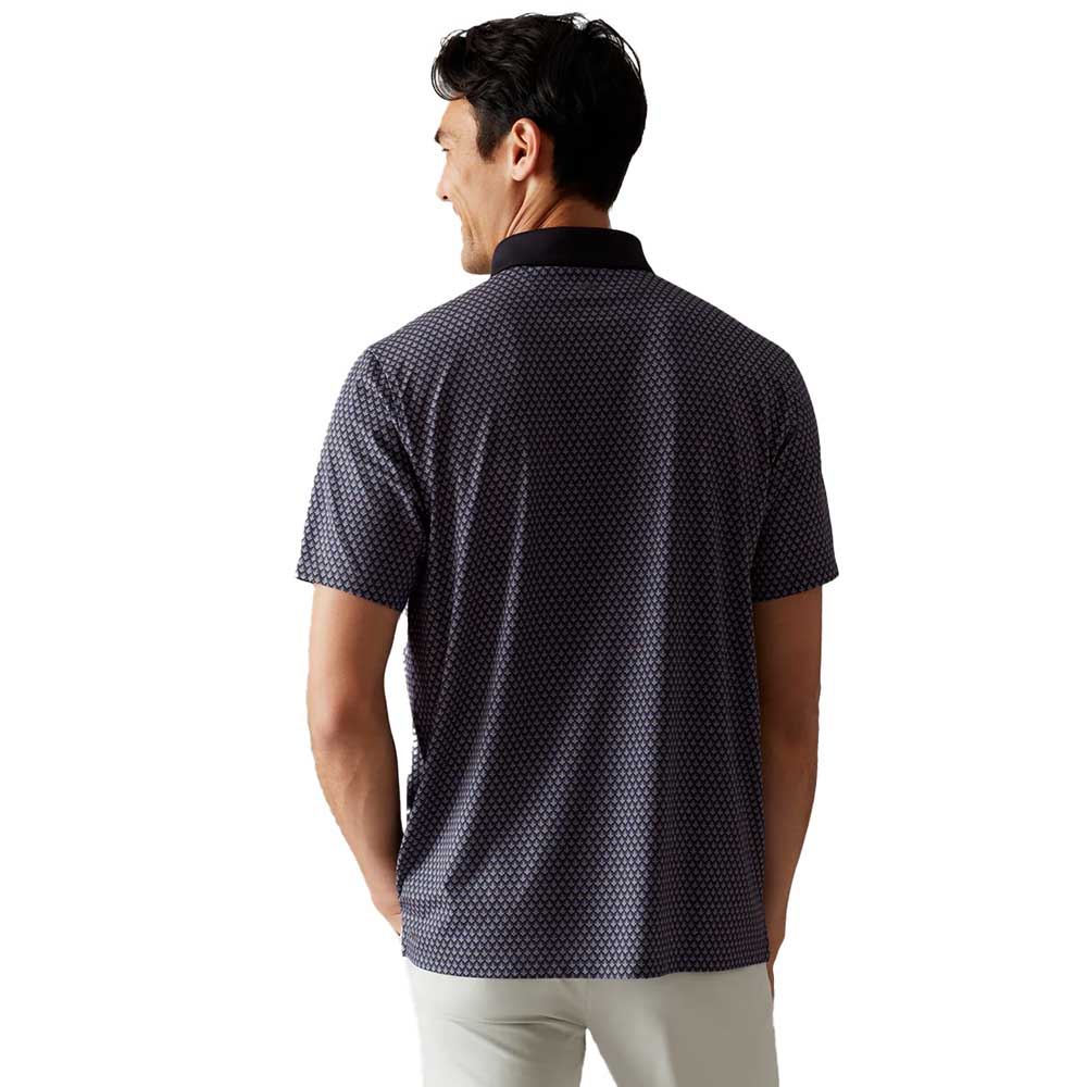 Men's Golf Sport Polo - Black Geo