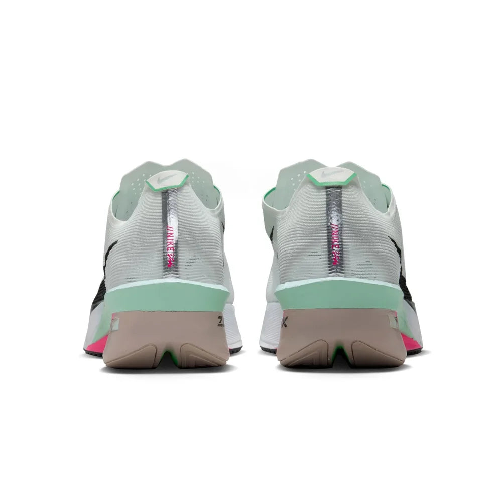 Men's Vaporfly 4 Running Shoe - White/Black/Hyper Pink/Mint Foam - Regular (D)