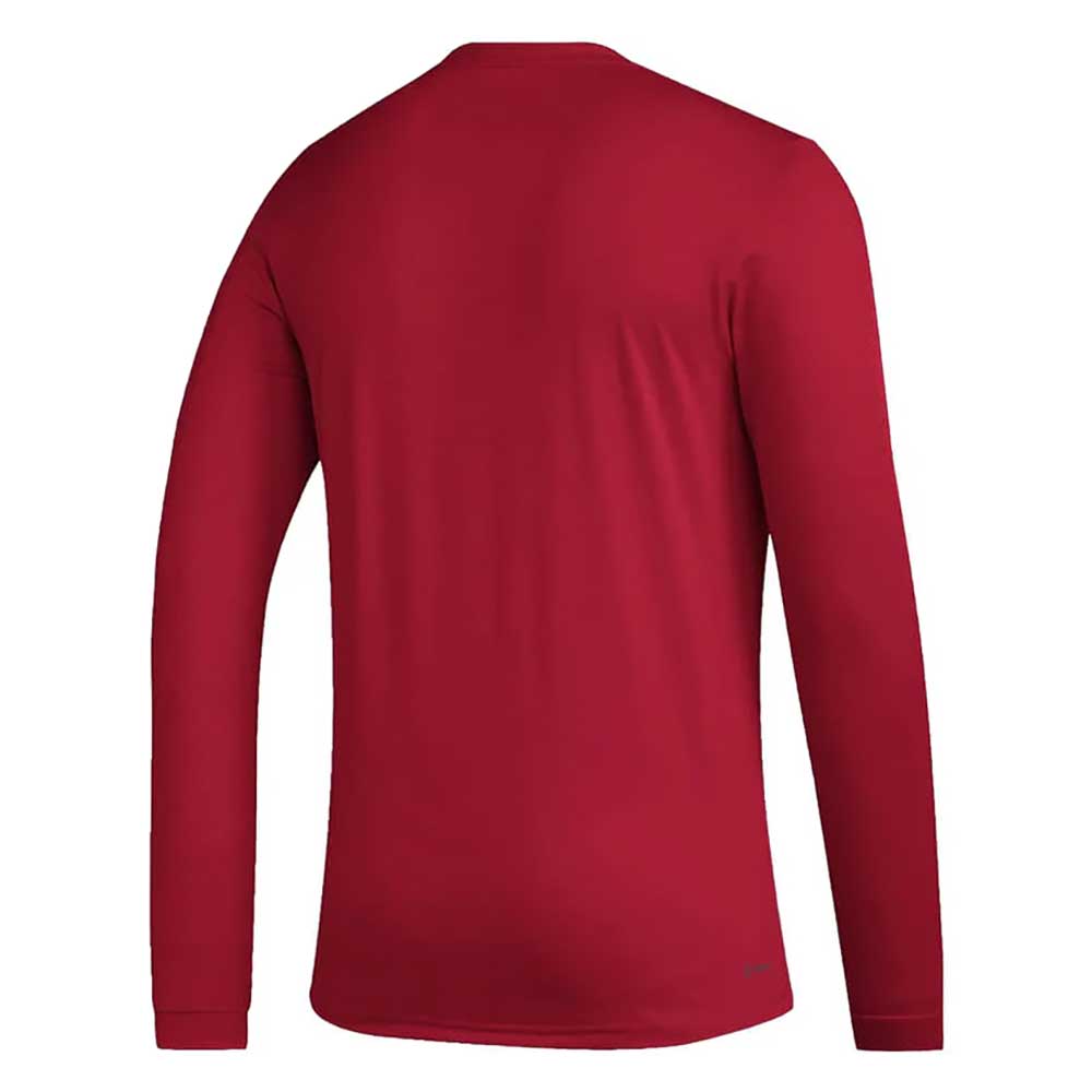 Men's Long Sleeve Pregame BOS Tee - Red