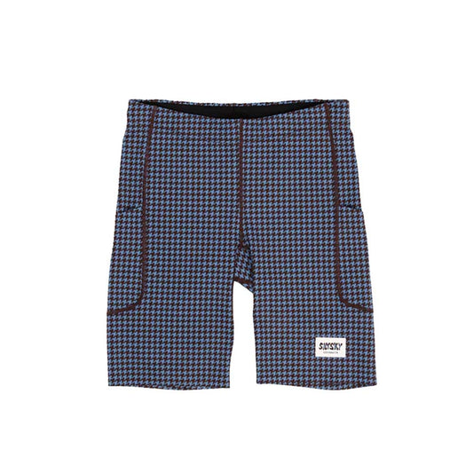 M Houndstooth Combat+ Short Tights 9" - Blue AOP