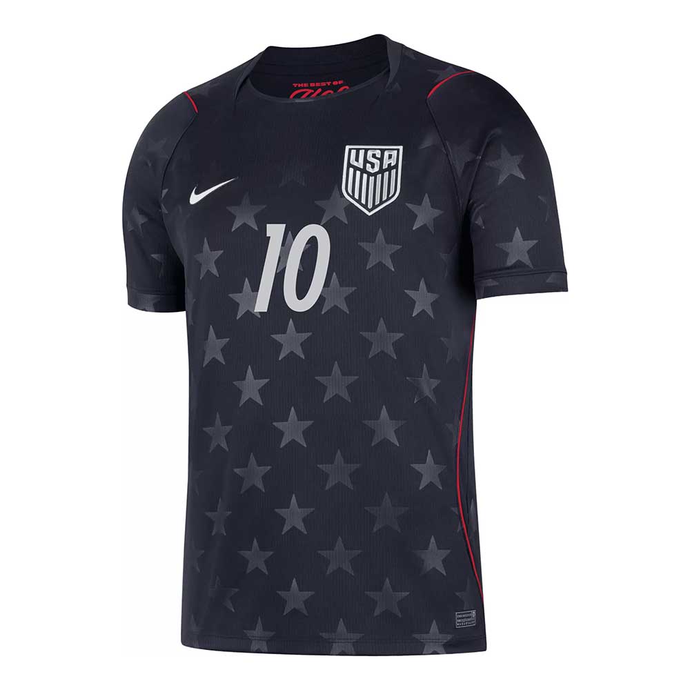 Youth USA DF SS Away Stadium Jersey PULISIC #10 - Dark Obsidian/Pure Platinum