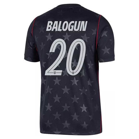 Youth USA DF SS Away Stadium Jersey BALOGUN #20 - Dark Obsidian/Pure Platinum