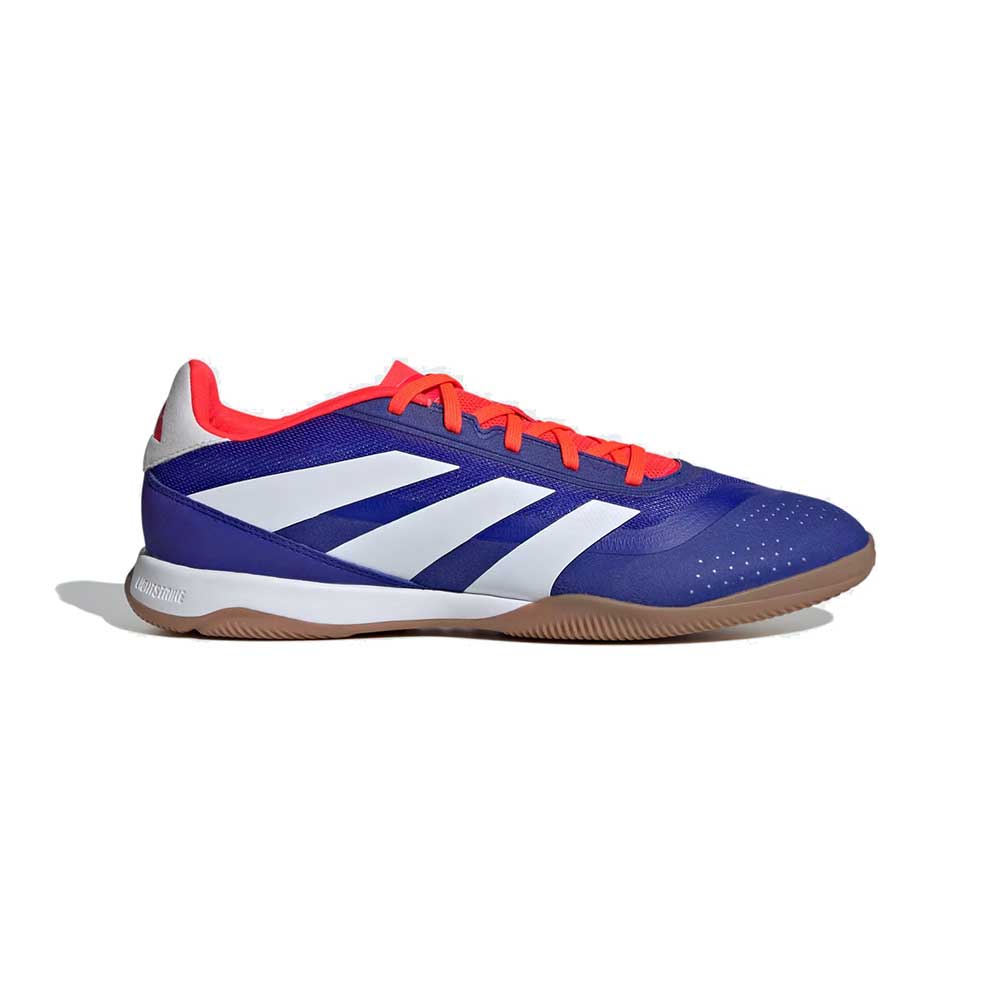 Predator League Indoor Soccer Shoe - Lucid Blue/Cloud White/Solar Red - Regular (D)