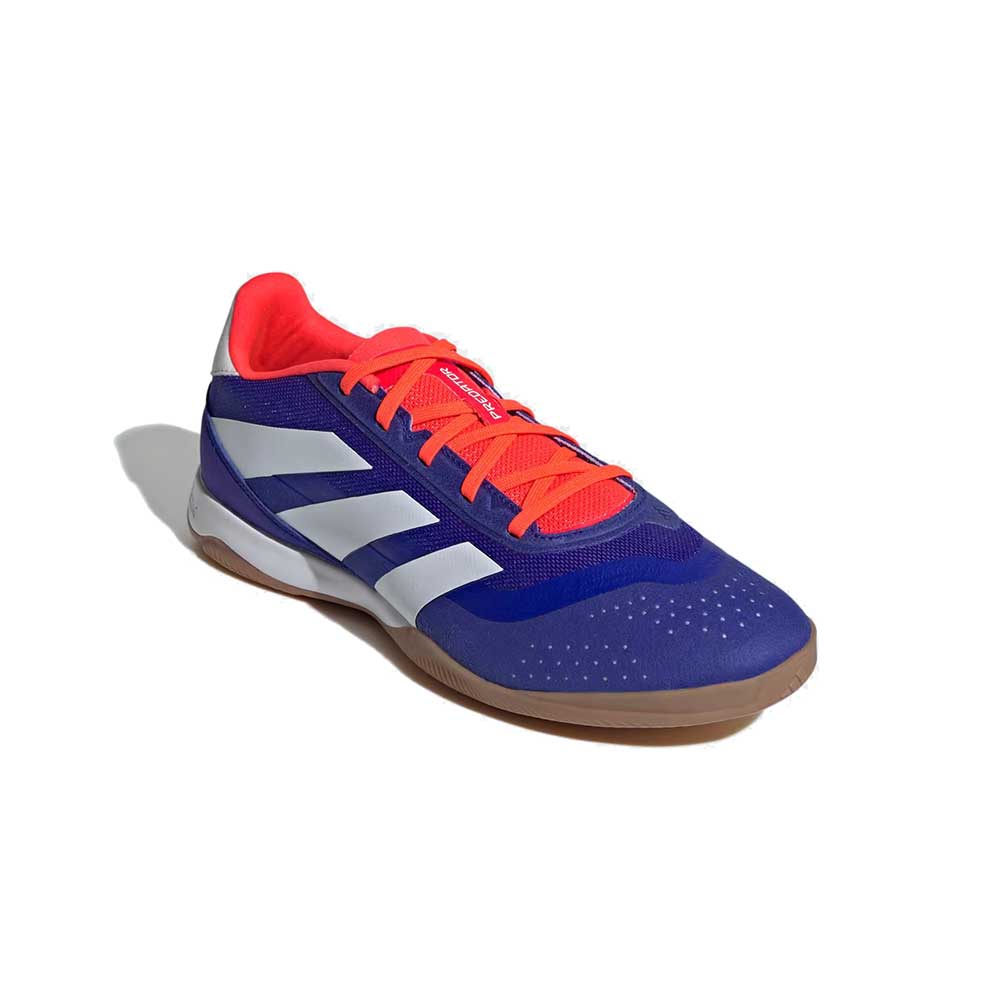 Predator League Indoor Soccer Shoe - Lucid Blue/Cloud White/Solar Red - Regular (D)