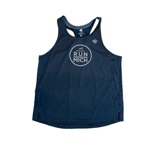 Women's RUN MICH Race Pace Tank - Black/Light Grey