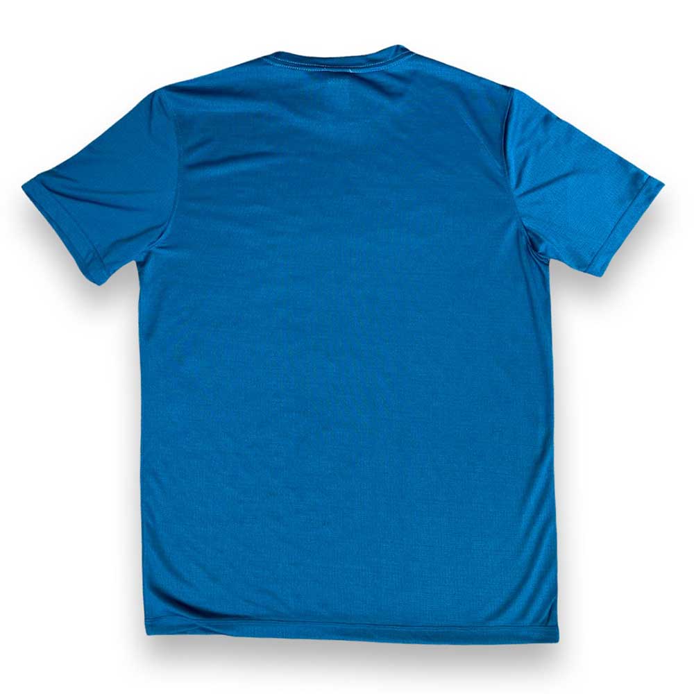 Men's Gazelle Sports Logo EcoTech Short Sleeve - Reflecting Pond/Lime/Dark Gray Woven Gazelle Patch
