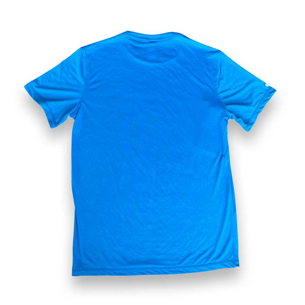 Men's EcoTech Short Sleeve - Blue Aster/Dark Gray Woven Gazelle Patch