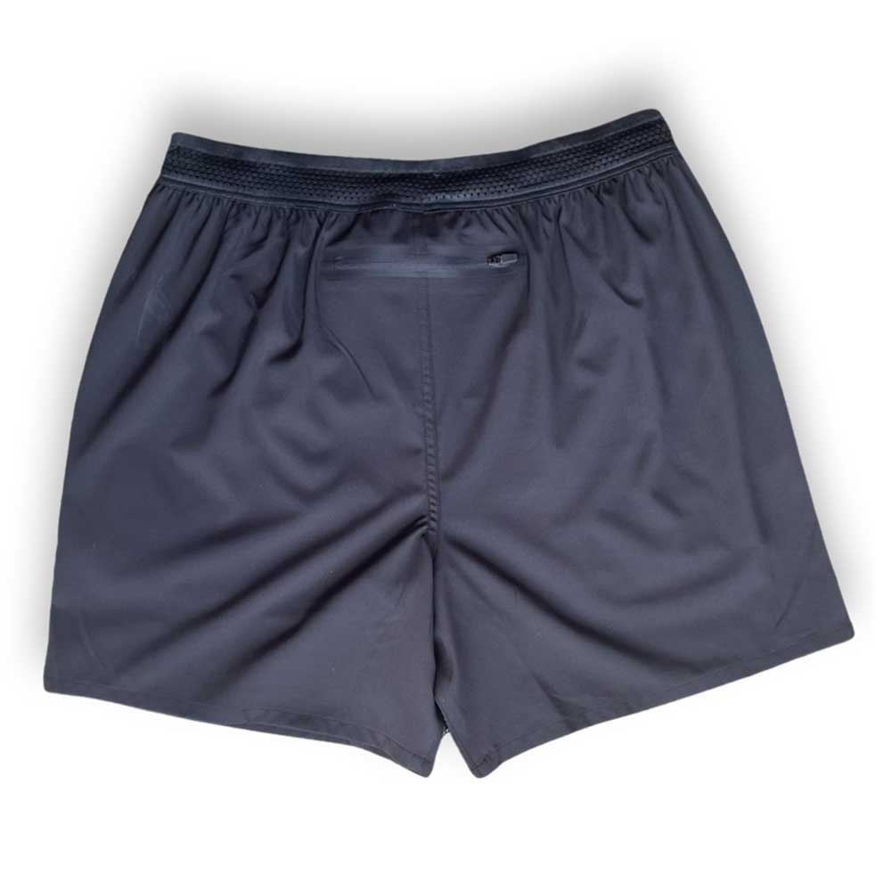 Men's Utility Tech 7" Run Short 2-in-1 - Black/Black Woven Gazelle Patch