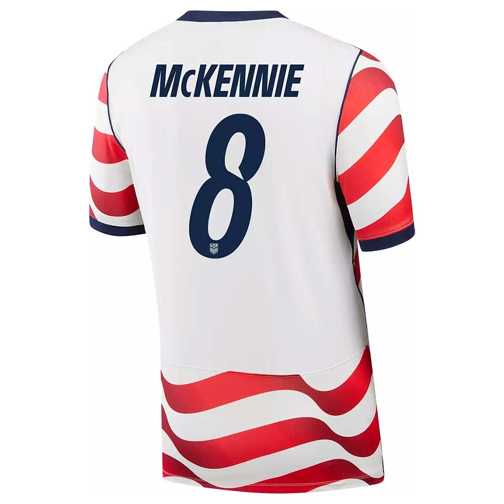Men's USMNT 2026 Home Jersey MCKENNIE #8 - Sail/Midnight Navy/Midnight Navy