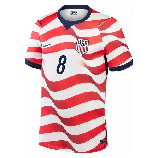 Men's USMNT 2026 Home Jersey MCKENNIE #8 - Sail/Midnight Navy/Midnight Navy
