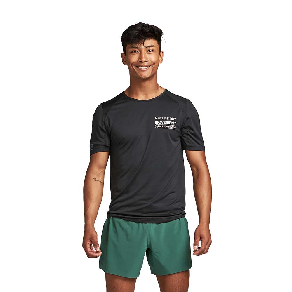 Men's Run All Day Tee - Midnight Waterscape