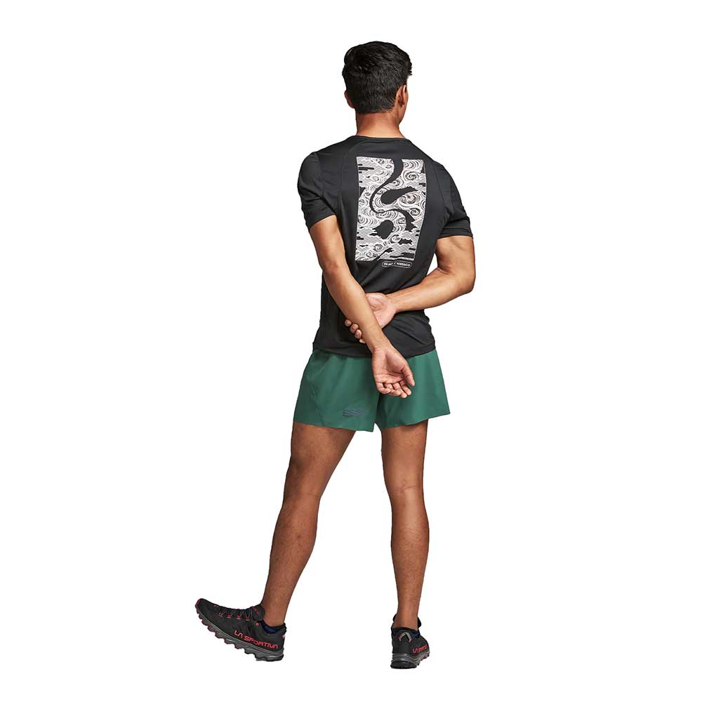 Men's Run All Day Tee - Midnight Waterscape