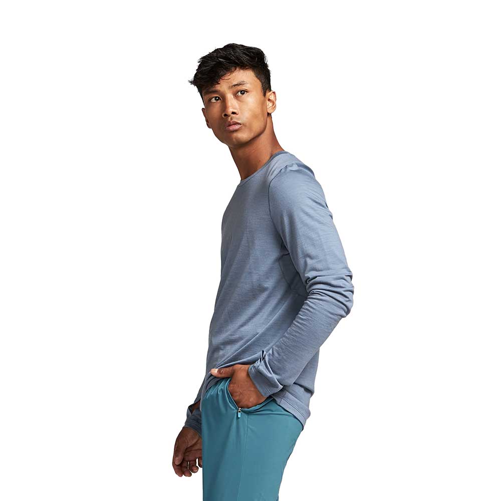 Men's Repeat Merino Long Sleeve - Slate