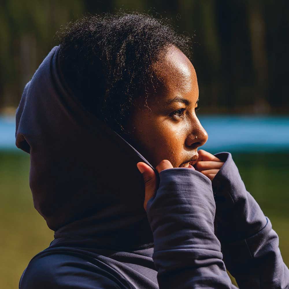 Women's Rover Merino Hoodie - River Rock