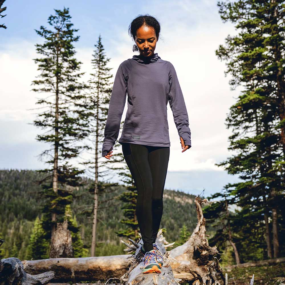 Women's Rover Merino Hoodie - River Rock