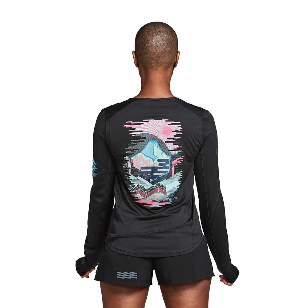 Women's Run All Day Tech Long Sleeve - Midnight Mountain
