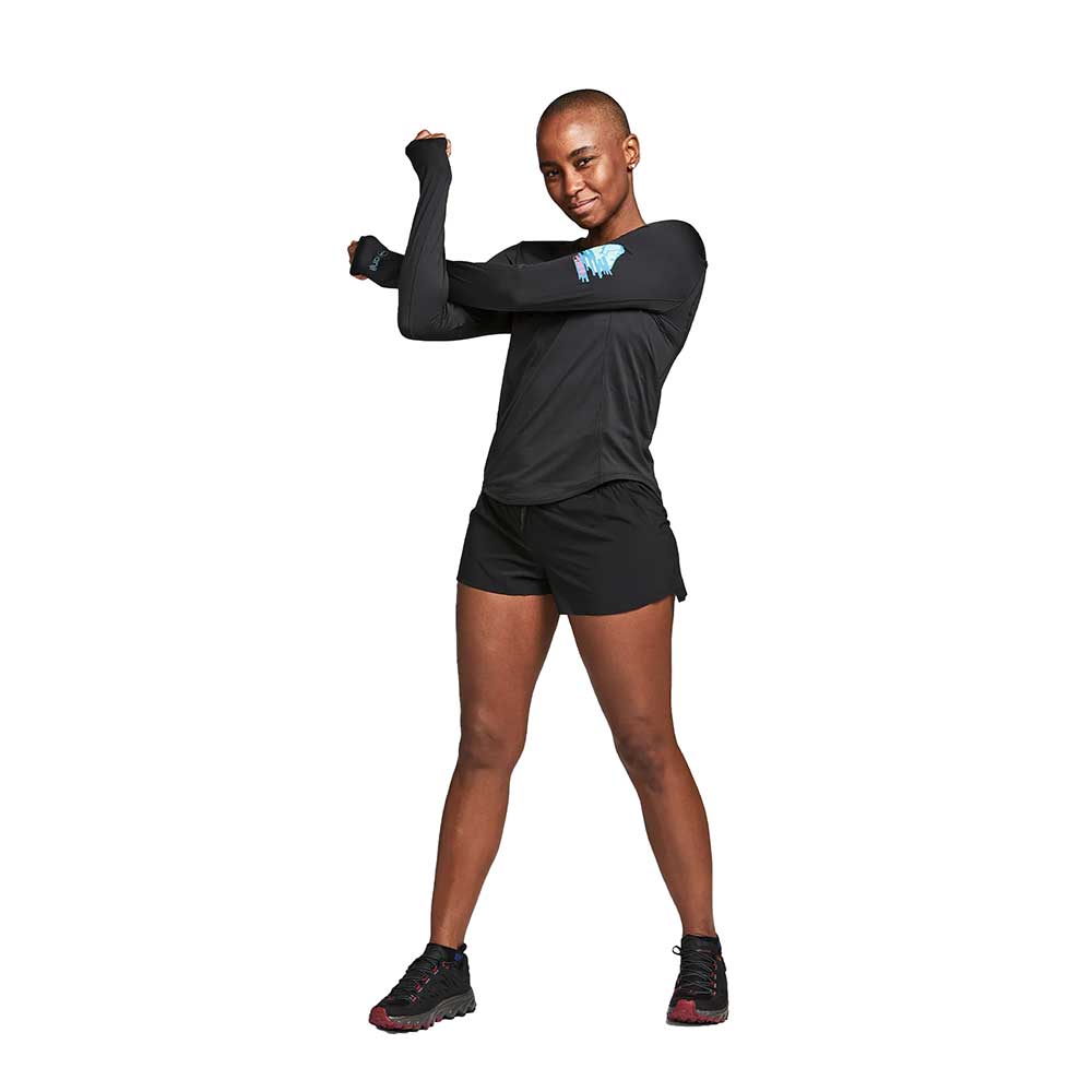 Women's Run All Day Tech Long Sleeve - Midnight Mountain