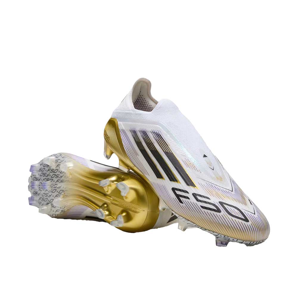 F50 Elite LL FG - Cloud White/Core Black/Gold Metallic