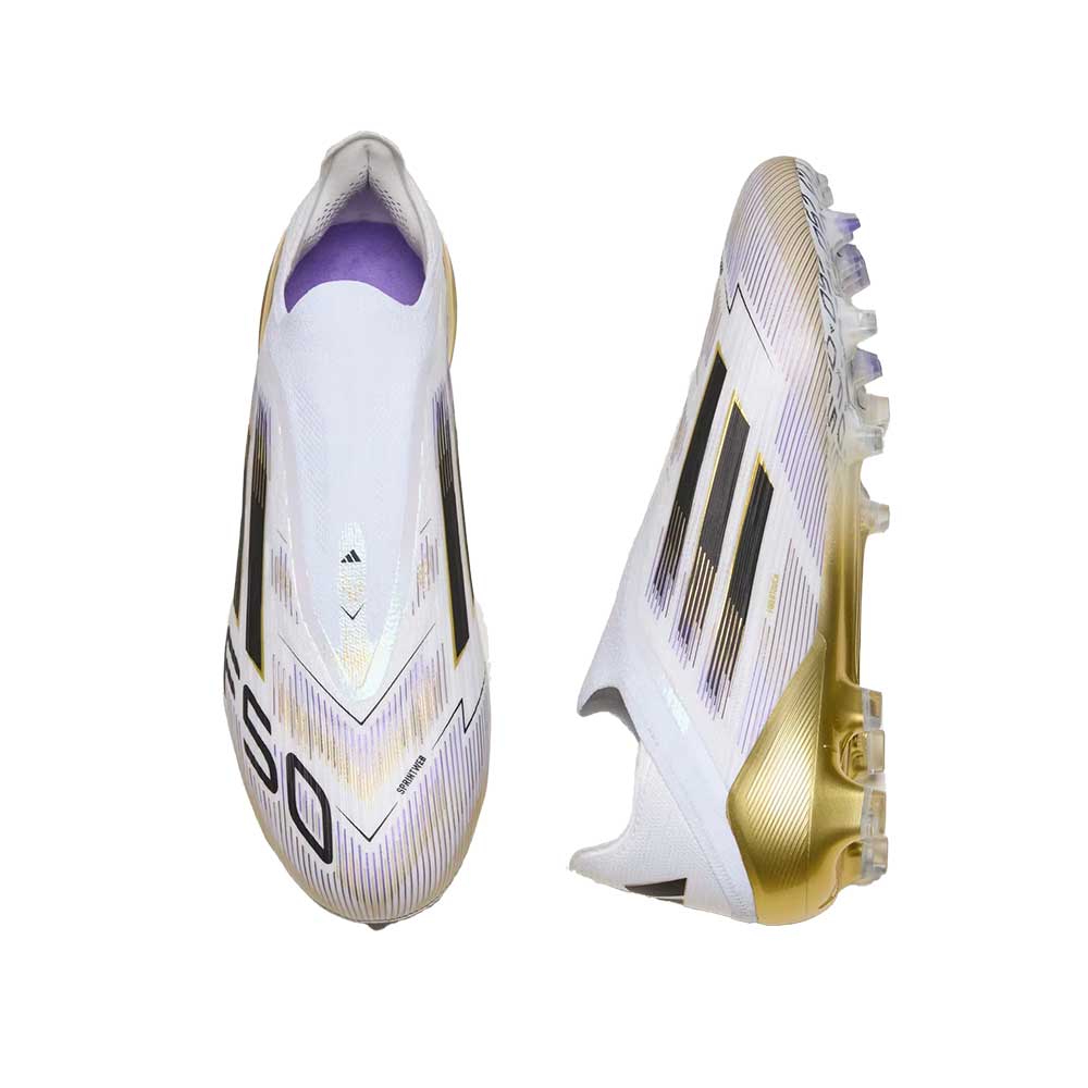 F50 Elite LL FG - Cloud White/Core Black/Gold Metallic