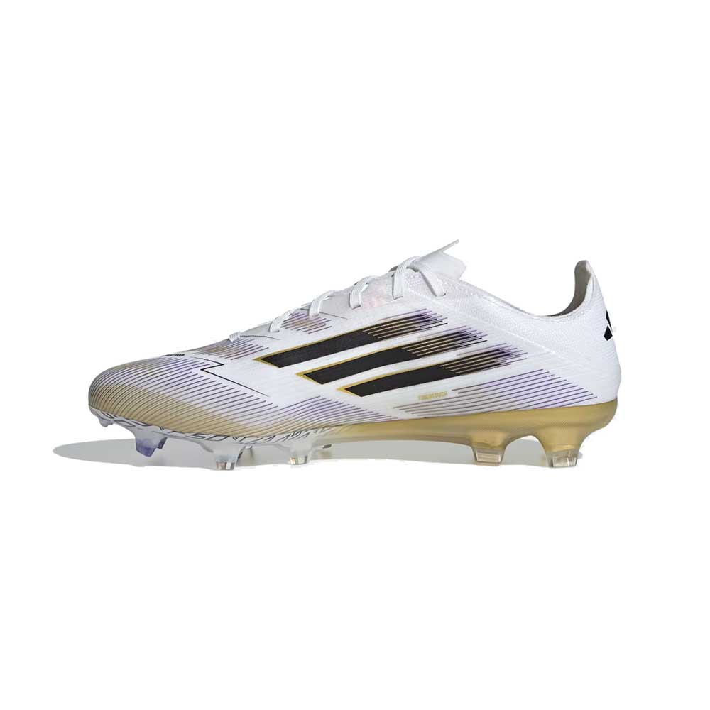F50 Pro FG Soccer Cleat - Cloud White/Black/Gold Metallic - Regular (D)