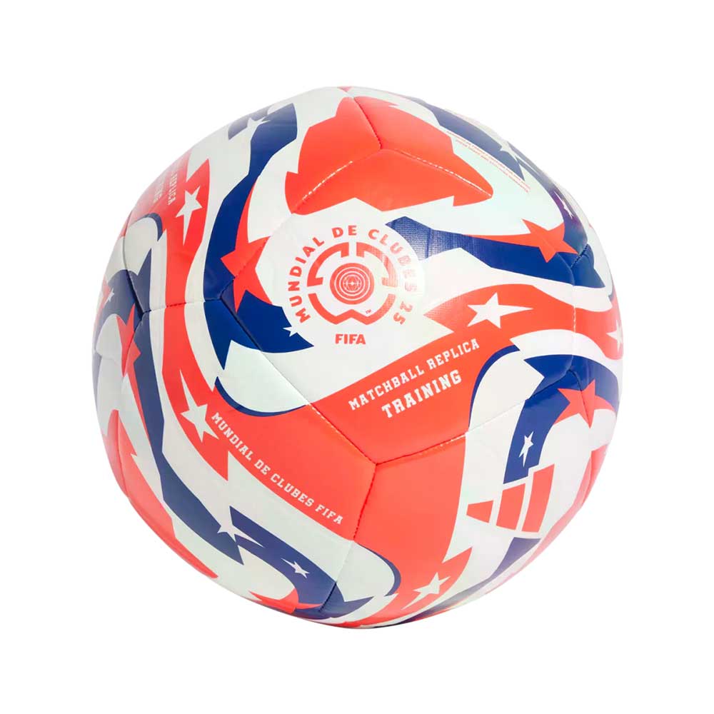 FCWC League Soccer Training Ball - White/Lucid Red/Powder Blue
