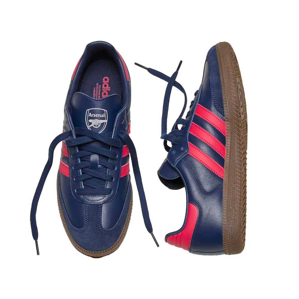 Men's Samba AFC Indoor Soccer Shoe- Night Indigo/Pure Ruby/Gum 5 - Regular (D)