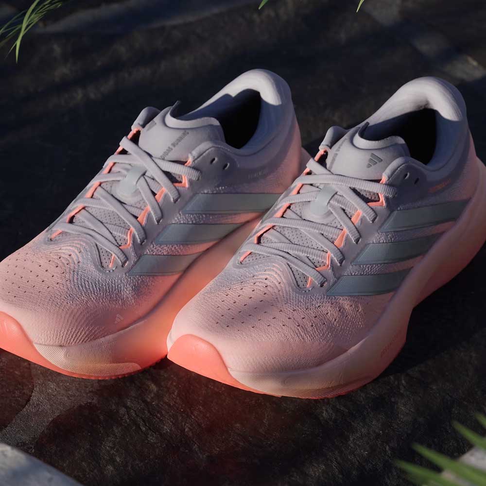 Women's Supernova Rise 3 Running Shoe - Clear Orange/Silver Metallic/Glory Grey - Regular (B)