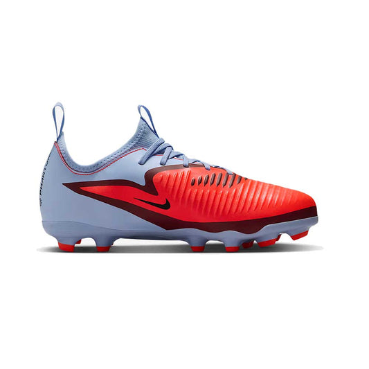 JR Phantom 6 Low Academy FG/MG Soccer Cleat - Royal Tint/Bright Crimson - Regular (D)