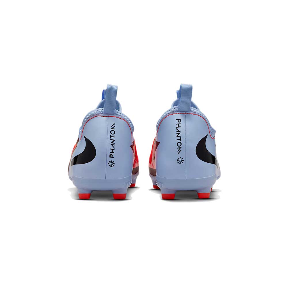 JR Phantom 6 Low Academy FG/MG Soccer Cleat - Royal Tint/Bright Crimson - Regular (D)