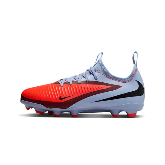 JR Phantom 6 Low Academy FG/MG Soccer Cleat - Royal Tint/Bright Crimson - Regular (D)