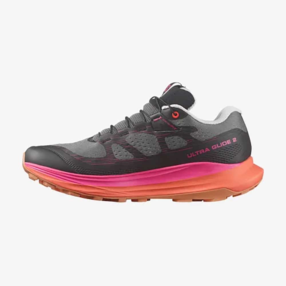 Women's Ultra Glide 2 Trail Running Shoe - Plum Kitten/Black/Pink Glo - Regular (B)