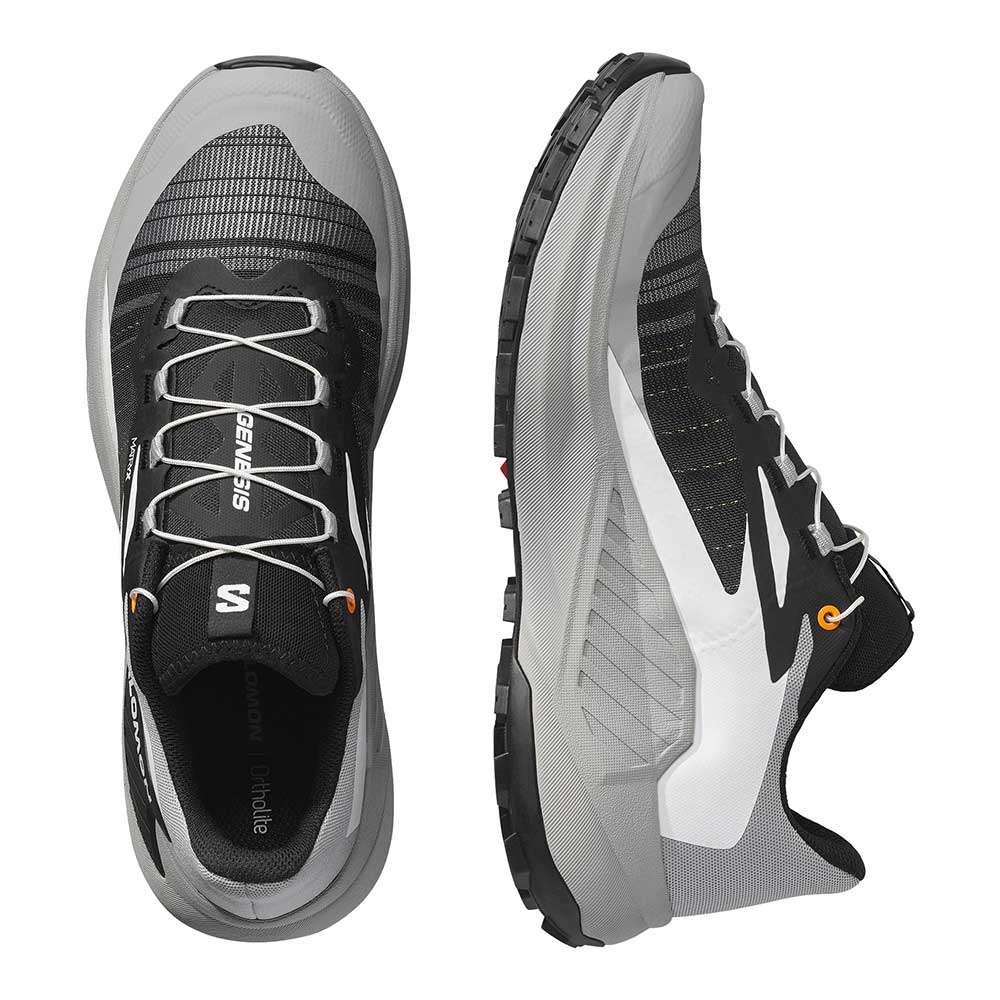 Men's Genesis Trail Running Shoe - Alloy/Black/Turmeric - Regular (D)