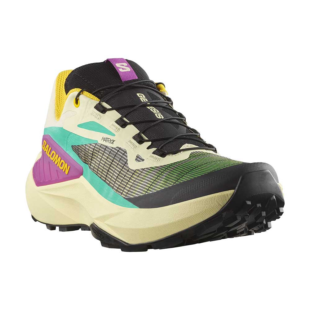 Men's Genesis Running Shoe - Transparent Yellow/Black/Willowherb - Regular (D)