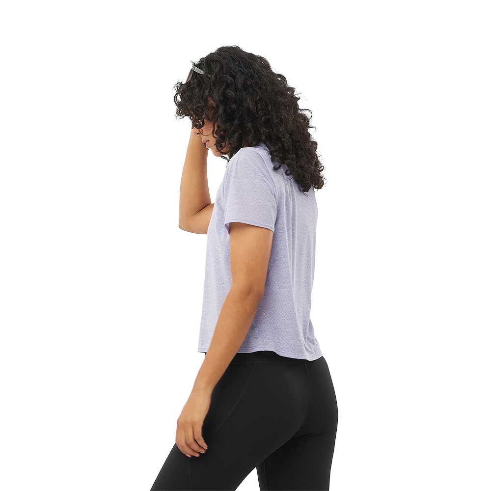 Women's SHKout Air Crop Short Sleeve Tee - Cosmic Sky