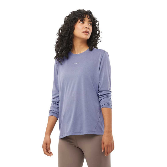 Women's SHKout Long Sleeve Tee - Blue Granite