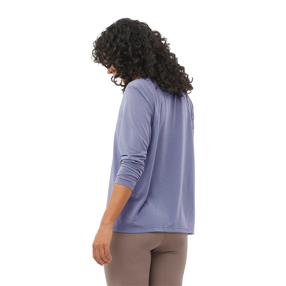 Women's SHKout Long Sleeve Tee - Blue Granite