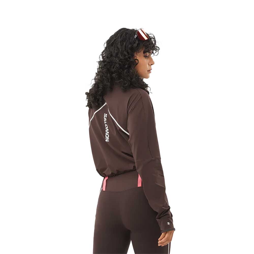 Women's Sense Aero Hybrid Crop Pullover - Coffee Bean