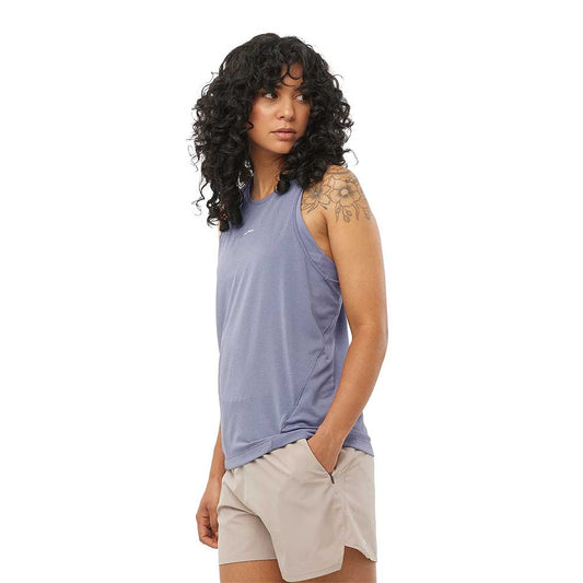 Women's SHKout Drop Arm Tank - Blue Granite
