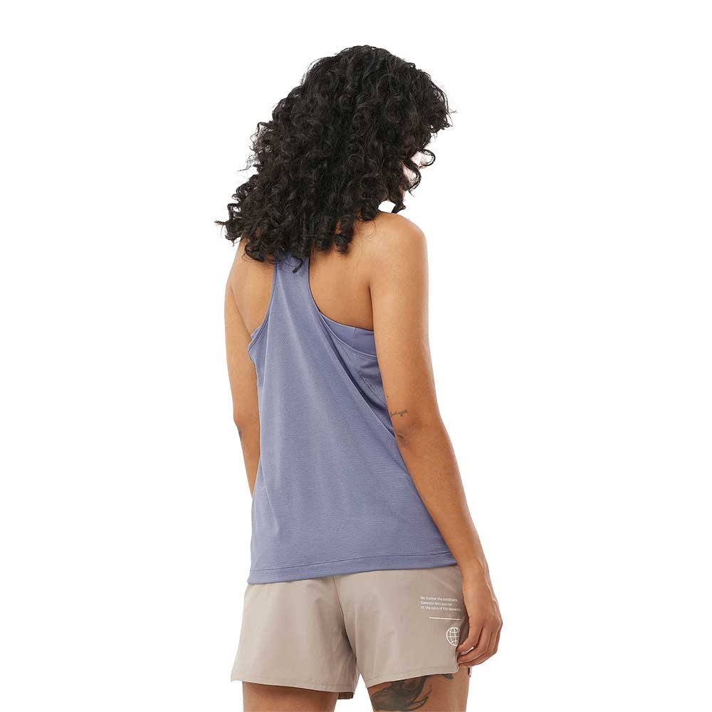 Women's SHKout Drop Arm Tank - Blue Granite
