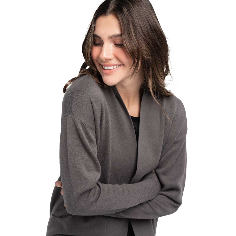 Women's Organic Cotton Cardigan - Magnet