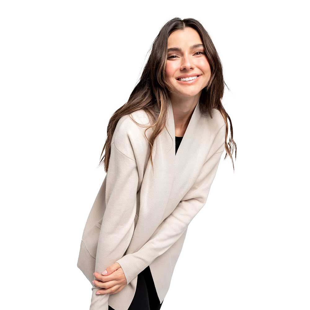 Women's Organic Cotton Cardigan - Abalone